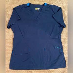 Navy Blue Wonder Flex Scrubs
